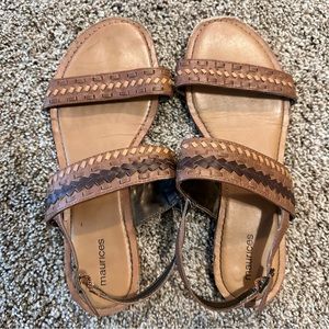 Maurices brown sandals, size 10